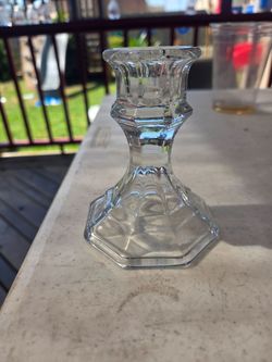 14 glass taper candle holders