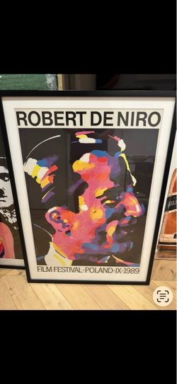 Robert De Niro 1989 Polish Film Festival Framed Poster. Make me an offer