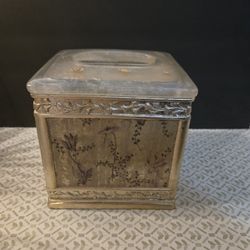 Lucite Kleenex Holder. 