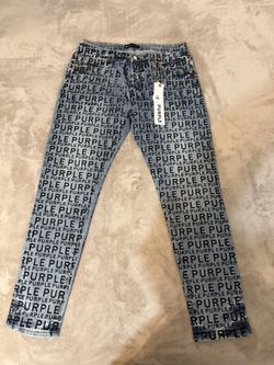 Purple designer Jeans