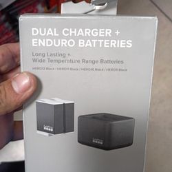 Go Pro Dual Charger And Two Batteries 