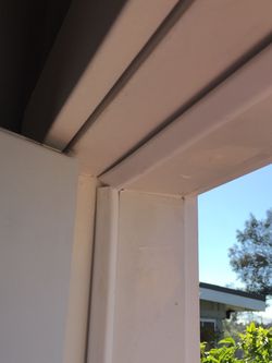 Exterior interior door weatherstripping white weather blocker