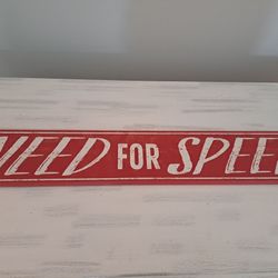 Need For Speed Sign