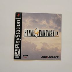 Final Fantasy IX Manual with Inserts