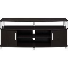 Free! Dark Wood TV Stand / Media Console with Storage – 47” Wide  (Modern TV Stand with Cabinets & Shelves – Dark Brown)