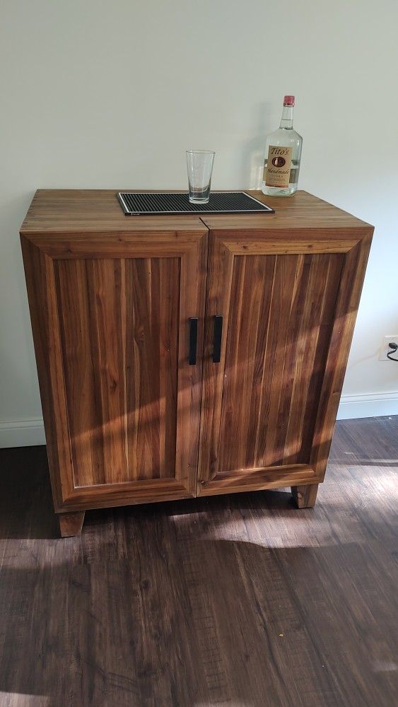 Crate And Barrel Marin Shiitake Bar Cabinet