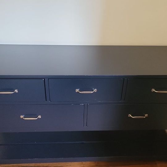pottery barn blue dresser Charlie 7-Drawer Changing Table, Blue/Weathered Navy, White Glove Delivery