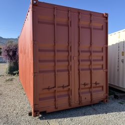 Used 20 Foot High Cubed Shipping Container With Roll-Up Door