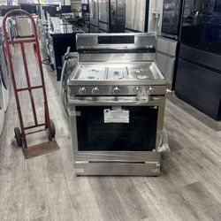 🔥SAMSUNG STAINLESS STEEL GAS RANGE WITH AIR FRY🔥 STAINLESS STEEL COOKTOP