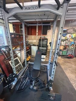 Mikolo gym equipment cable machine with attachments and bars
