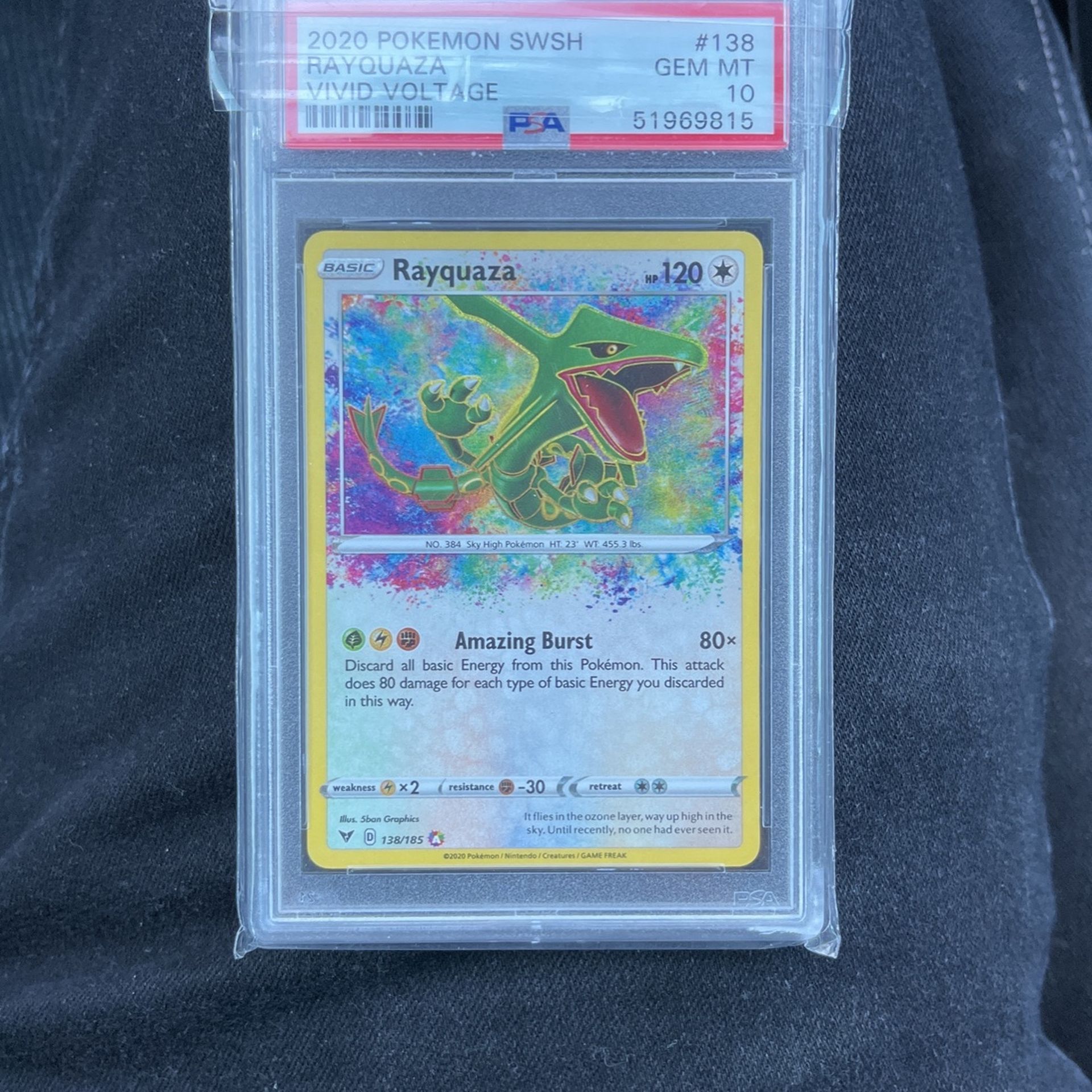 PSA 10 Rayquaza Amazing rare