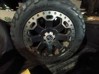 Black Rhino Warlord 20" 6lug Wheels Tires (4)