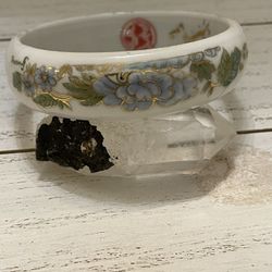 Ceramic  Bangle  Floral  Bracelet 