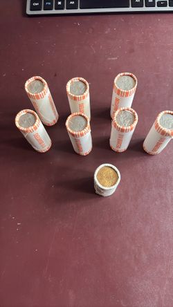 Coin Rolls of Susan B Anthony and State Quarters