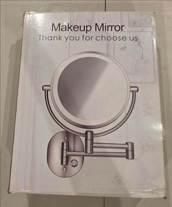 Wall-Mounted Lighted Makeup Mirror
