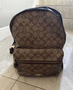 Coach Backpack Medium Size Brow and Black
