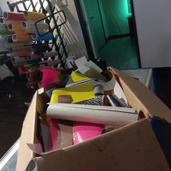 Box Of Heat Transfer Vinyl Scraps