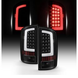 AKKON - For 03-06 Dodge Ram 1(contact info removed) 3500 LED DRL Light Tube Black Tail Brake Light Lamp Assembly