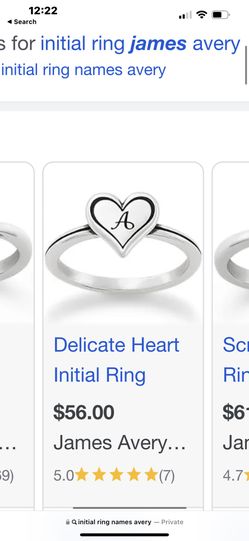 B initial ring James Avery for Sale in Seagoville TX OfferUp