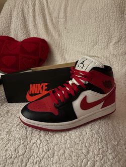 Nike Air Jordan 1 Mid Red Black White – Women’s 6.5