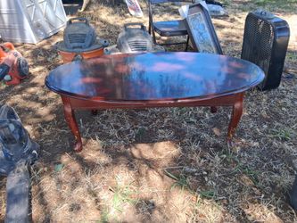 Wooden coffee table