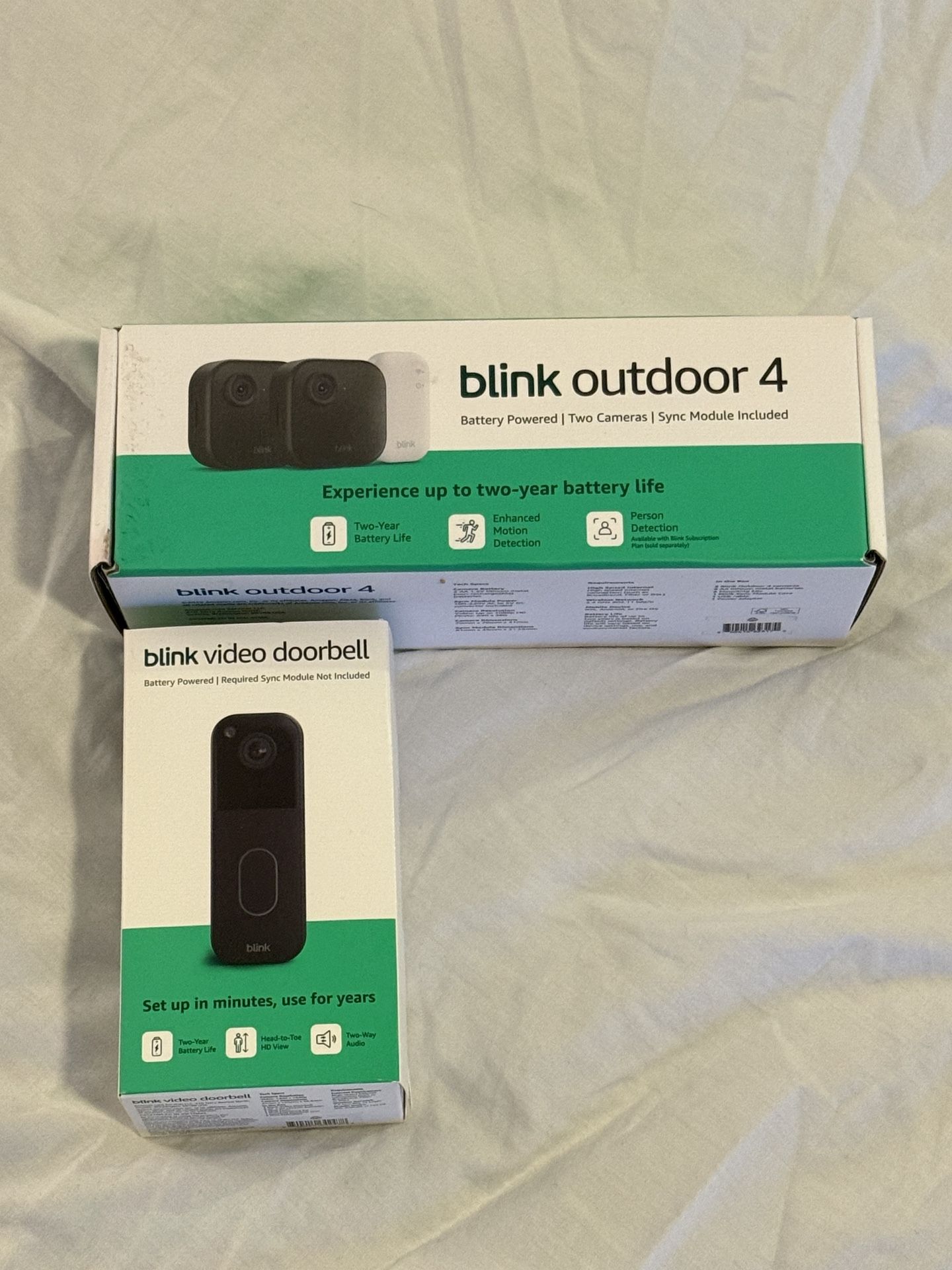 Blink Outdoor 4 Wireless Smart Security System video Doorbell, Sync Module Core