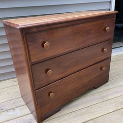 3 Drawer Cedar Dresser - Beautifully Refinished!