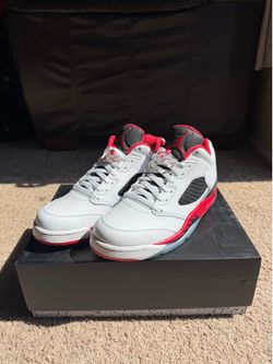 Air Jordan 5 Fire Red Low Basketball Shoes