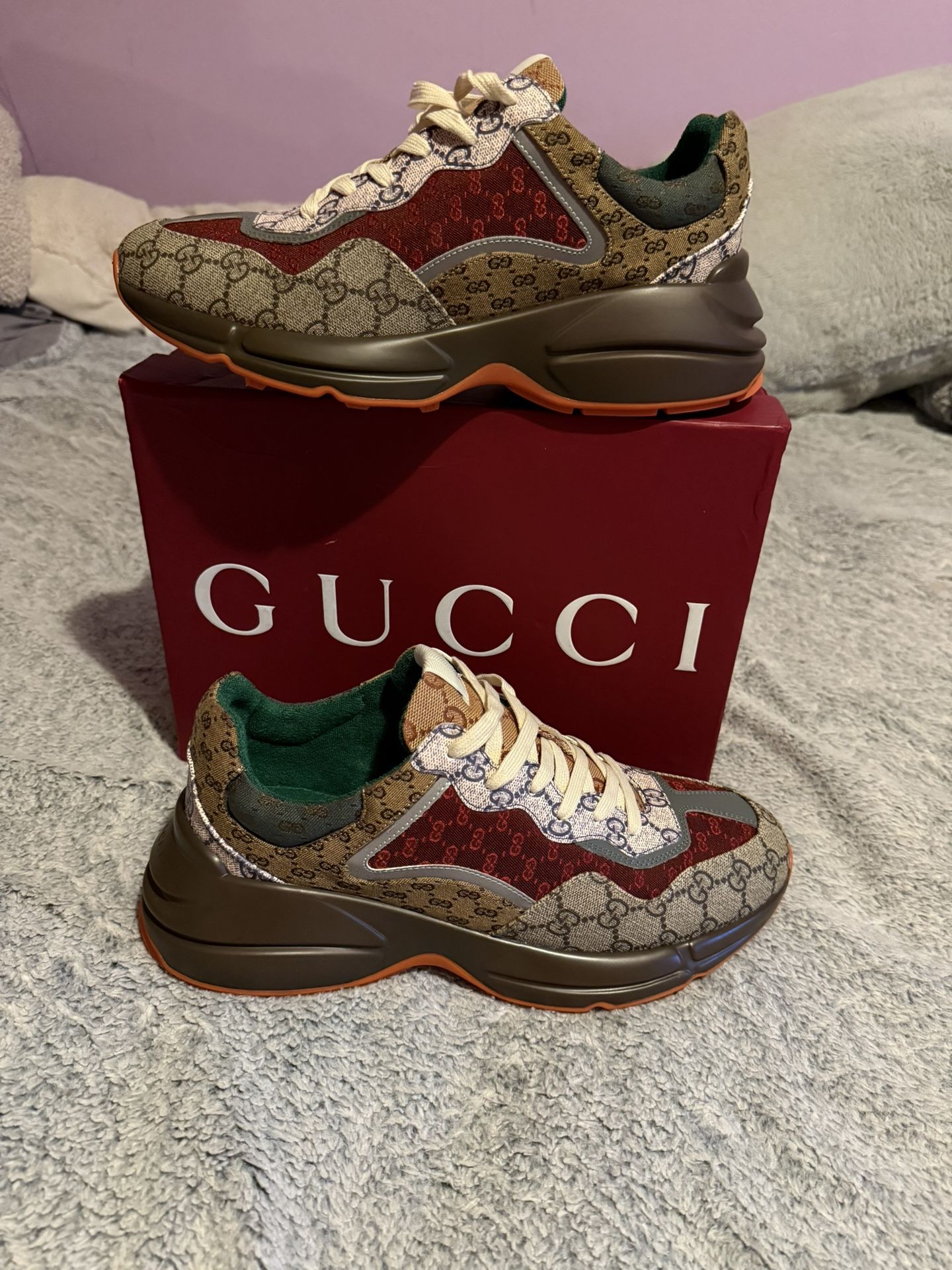 GUCCI SHOES MENS 12 (MULTI COLOR)