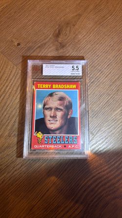 1971 Topps Terry Bradshaw #156 Rookie RC BVG 5.5 EX+ Steelers HOF