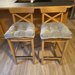 Farmhouse Wood Bar Stools
