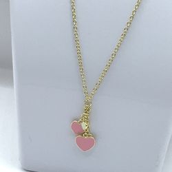 Sterling Silver Gold color Necklace 