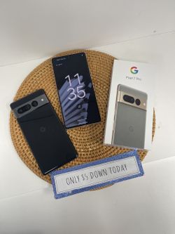 🎯 Insane Clearance – Pixel 7 Pro Now from $189 or $1 Down! 6-Month Warranty Included 🎉🛡️