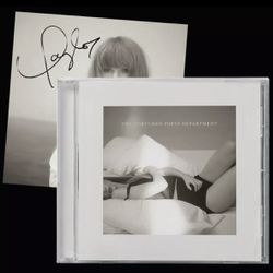 Taylor Swift Tortured Poets Department Signed CD