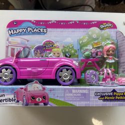 Shopkins Happy Places Bearry Fun Convertible Vehicle Playset