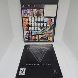 NO DISC Grand Theft Auto V 5 (Sony PlayStation 3 PS3) GTA ART, CASE, MANUAL ONLY