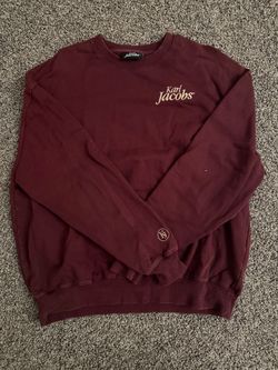 Karl Jacobs burgundy crewneck sweatshirt