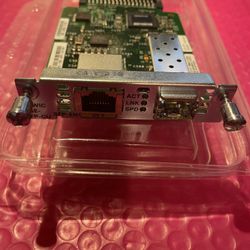 Genuine Cisco EHWIC- 1 GE-SFP-CU High Speed When Interface Gigabyte Ethernet Enhanced