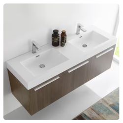 60" Modern Floating Sink Bathroom Vanity