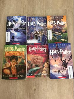 Harry Potter Book Lot – 6 Paperback Books by J.K. Rowling (Scholastic)