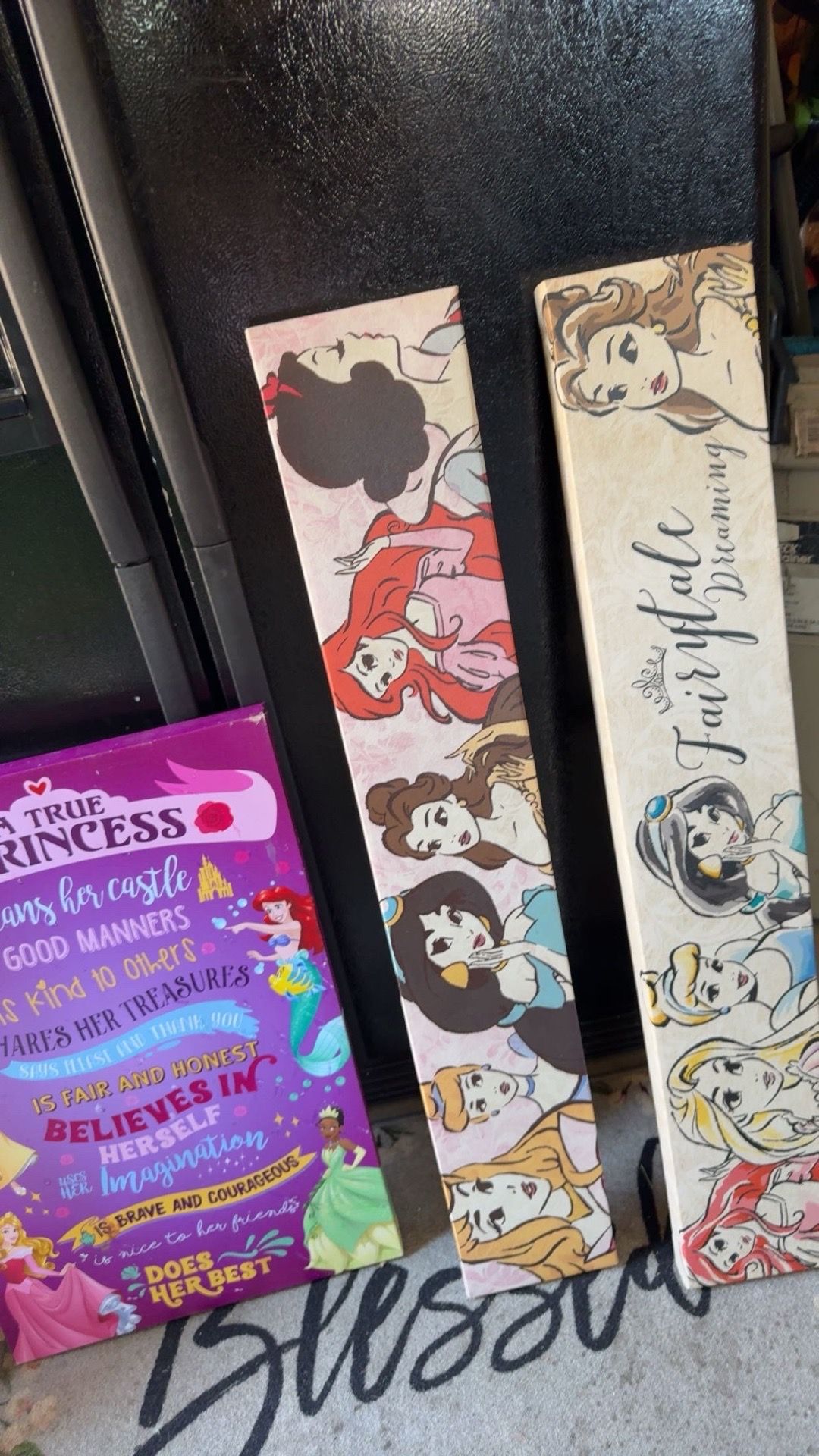 Disney princess canvases (3)