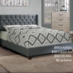 Cama   Gray New Twin  Bed Sale w/Mattress