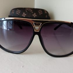 Louis Vuitton Evidence Gold Sunglasses 