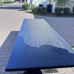 Restoration Hardware 20th C. Reclaimed Trestle Dining Table