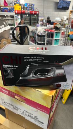 [212]. Steam Iron for Clothes with 8’ Retractable Cord, 1700 Watts, 3-Way Auto Shutoff, 400+ Holes, Professional Grade, Electronic Temperature Control