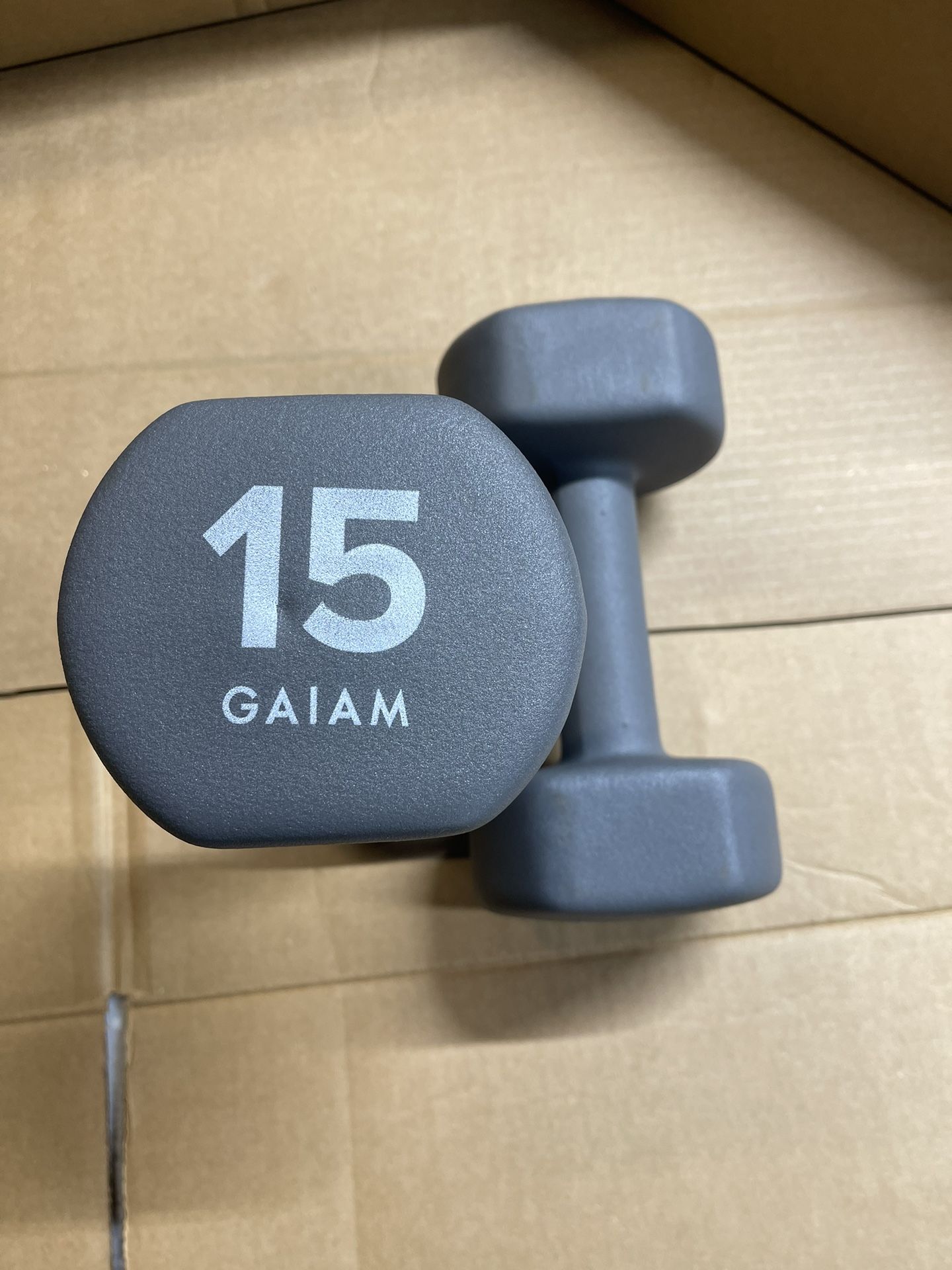 GAIAM Coated Dumbbells- 15lbs Set