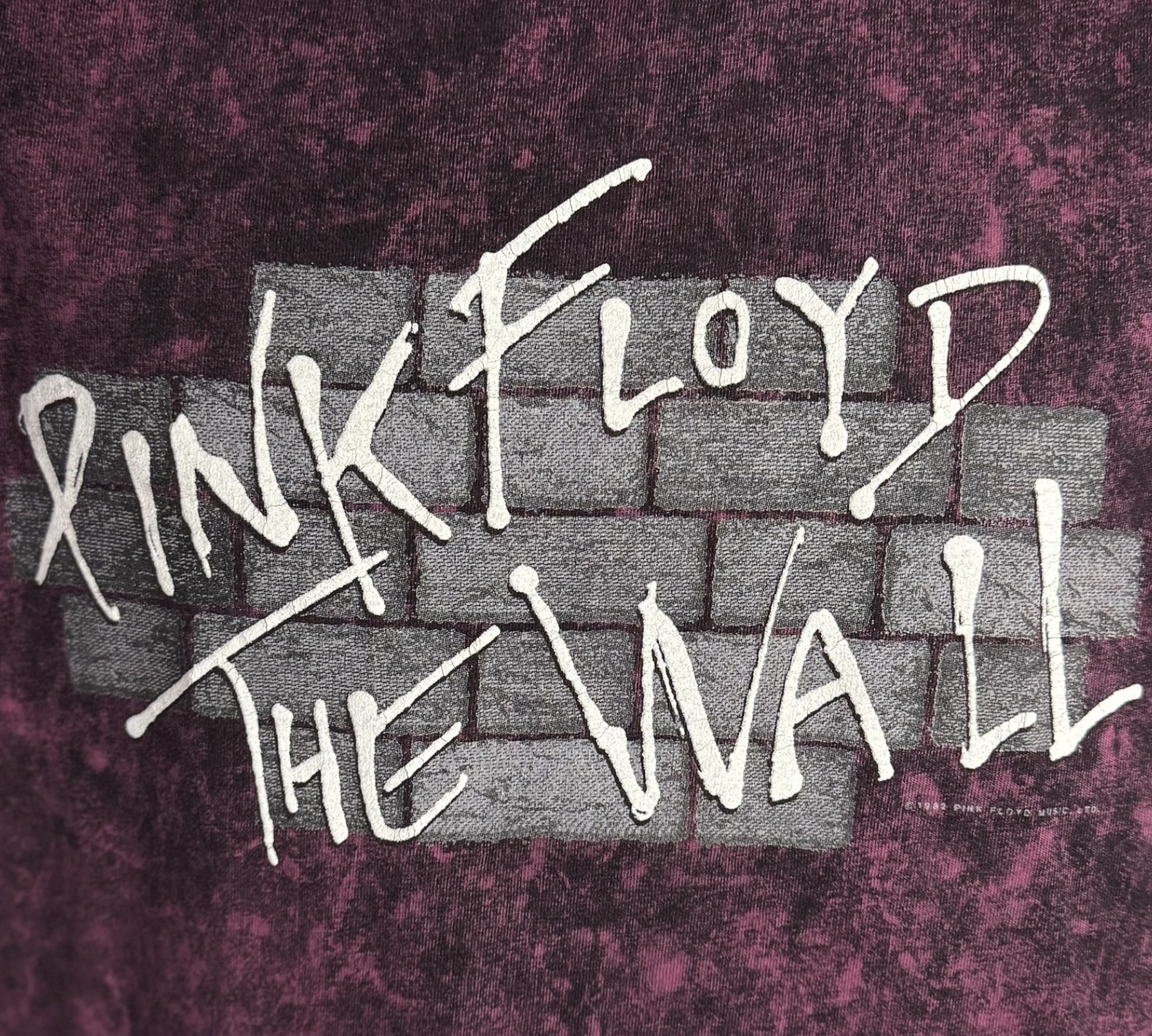 Vintage 1982 P I N K Floyd The Wall T-Shirt Large Hanes Beefy 