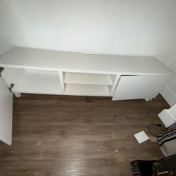 Modern White TV Stand