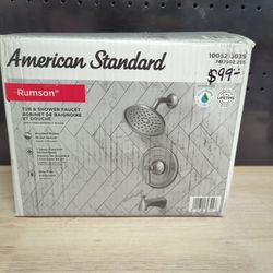 American Standard
Rumson Single-Handle 1-Spray Tub and Shower Faucet with 1.8 GPM in Brushed Nickel Valve Included