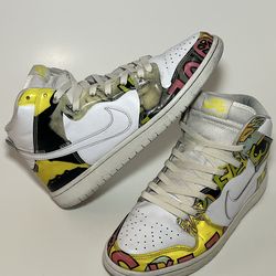 Nike SB Dunk High PRM De La Soul Men’s Size 9  748751-177 2015 Shoes Sneakers